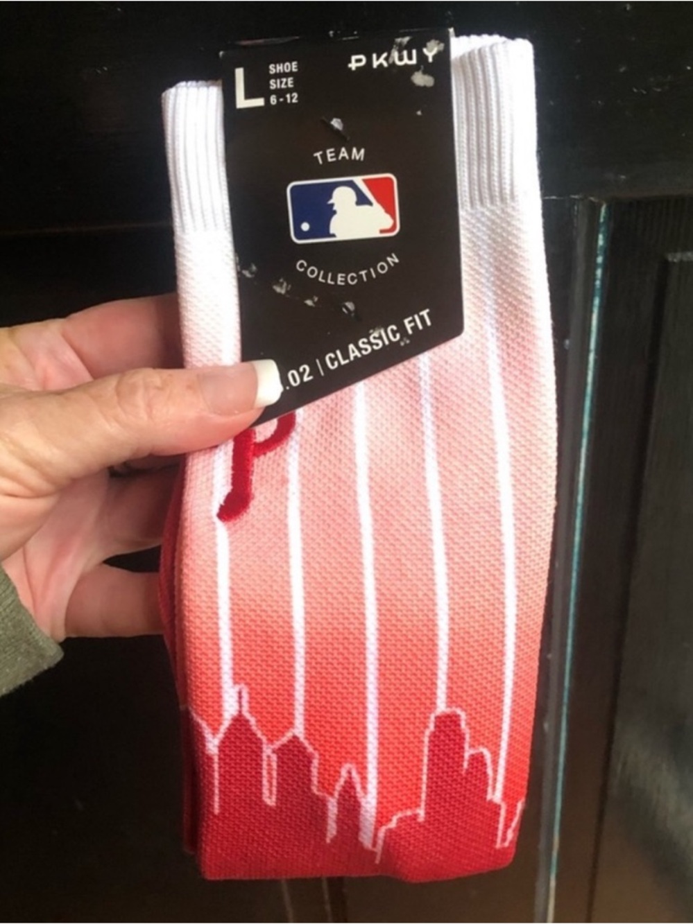 New Philadelphia Phillies skyline socks MLB